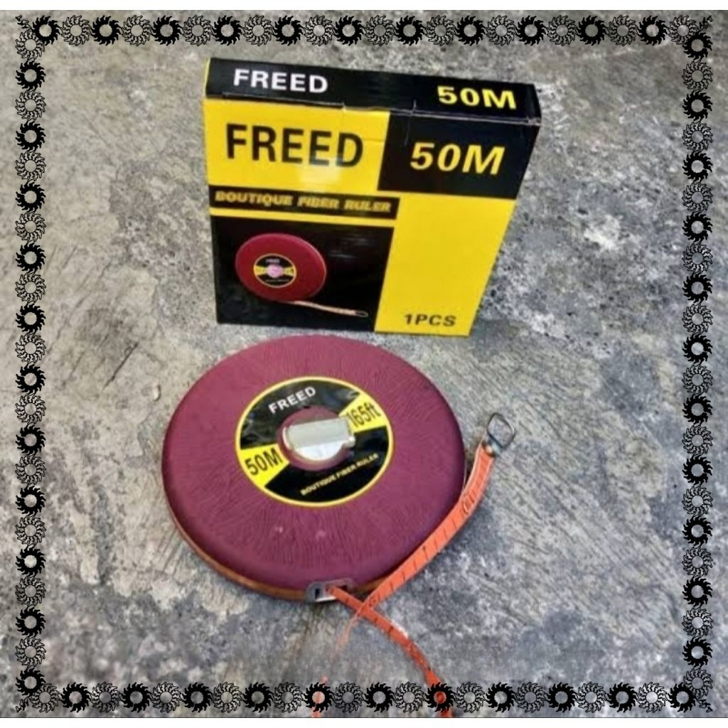 meteran Tanah 50 meter freed
