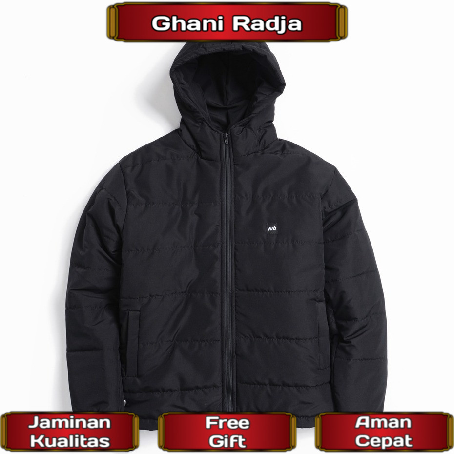 Lune Puffer Jacket Black | Jaket Puffer Hitam - WNB Indonesia