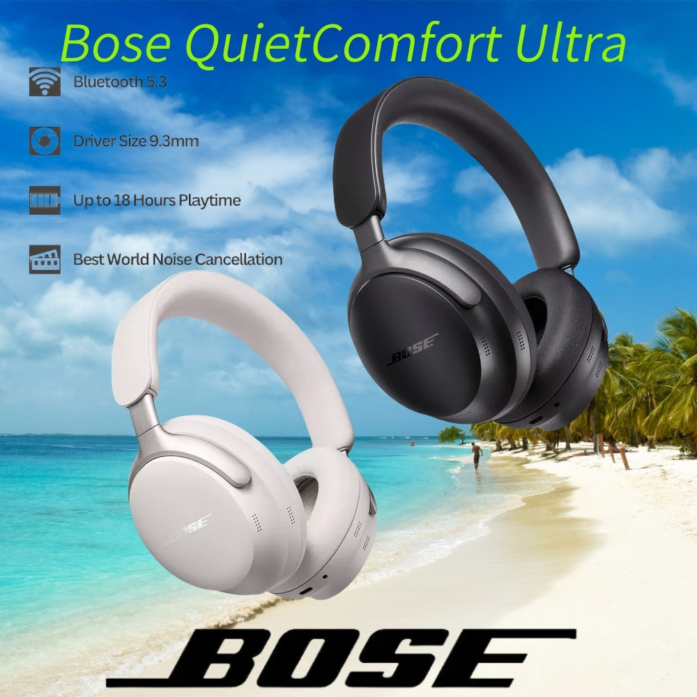 Bose Earphone 100% Original Bose QuietComfort Ultra Spatial Audio Headphones ANC Bluetooth Headset A