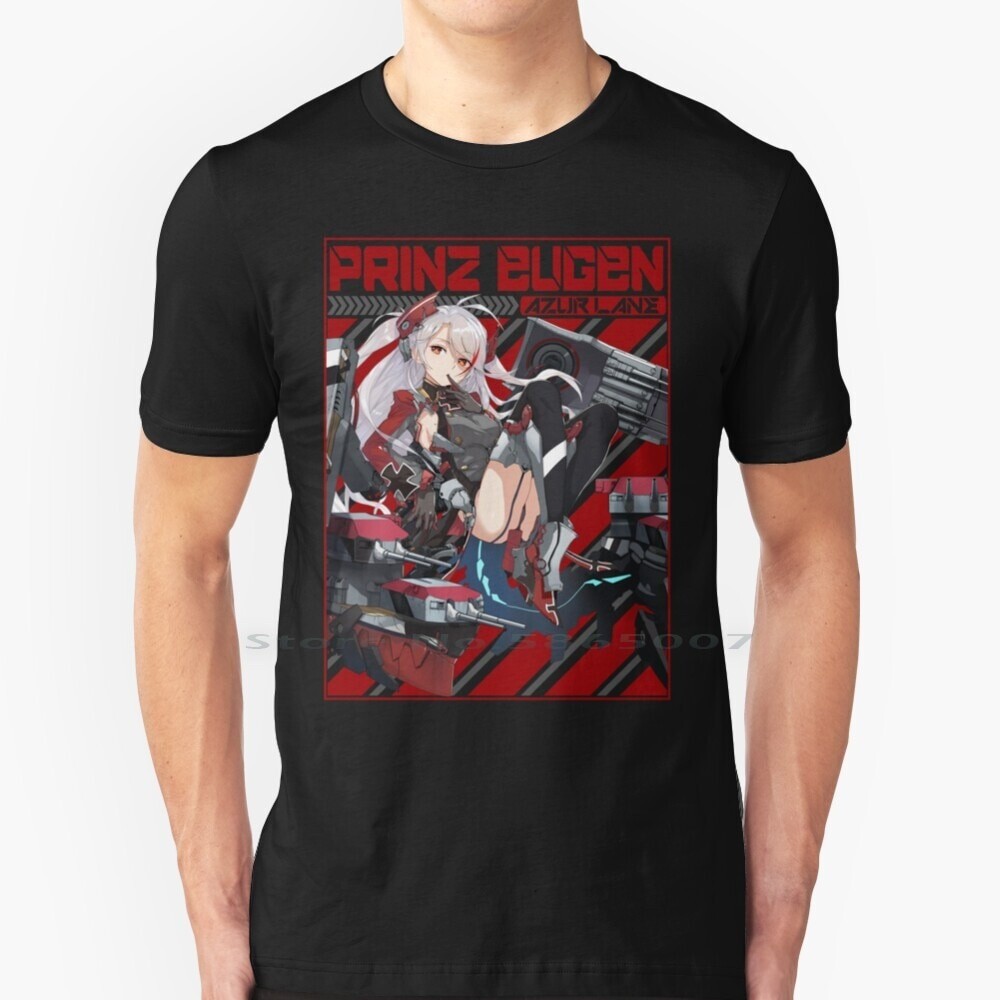 Azur Lane Prinz Eugen T Shirt 100% Cotton Azur Lane Waifu Azur Lane Sakura Empire Azur Royal Navy Az