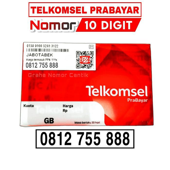 Nomor Cantik Telkomsel 10 Digit Prabayar 888 999 8888 9999 88888 99999
