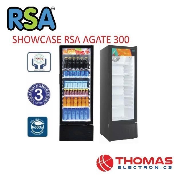 RSA Showcase Agate 300 Agate 282liter SHOWCASE RSA GARANSI RESMI