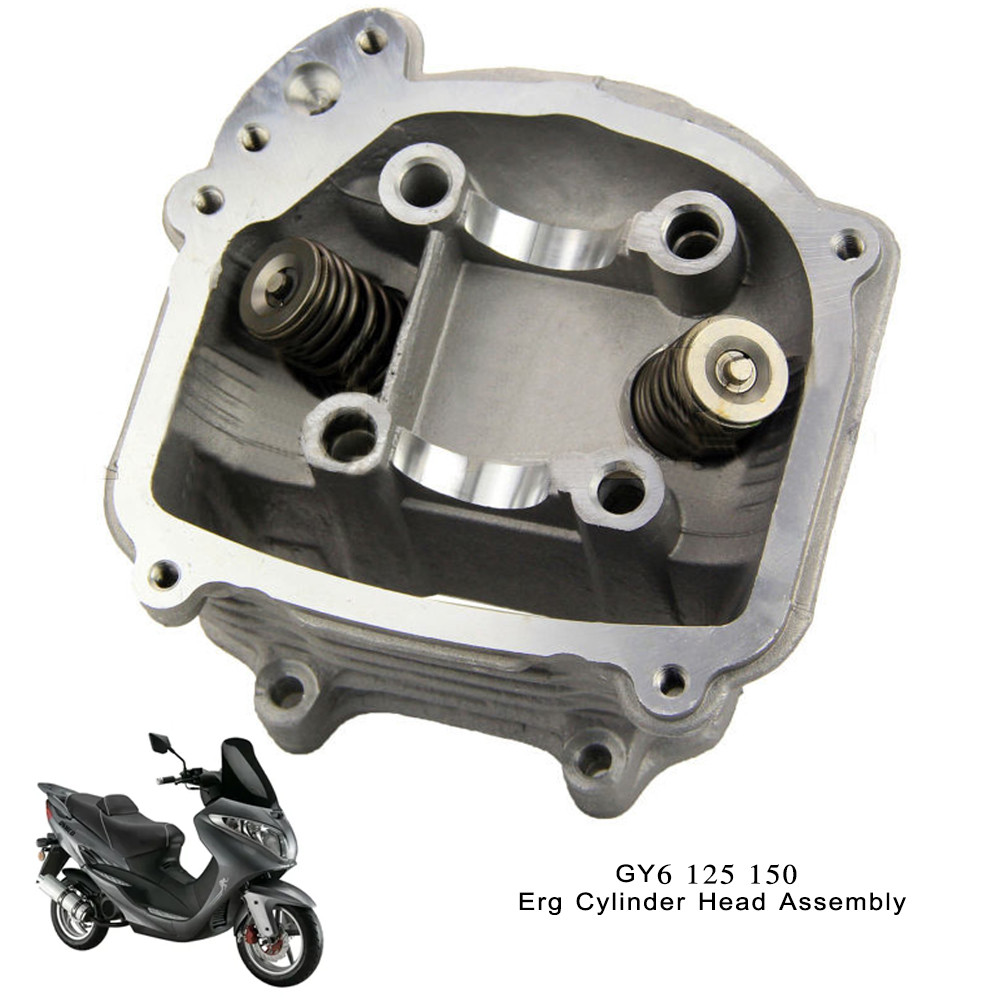 GY6 ERG CYLINDER HEAD MOTORCYCLE PARTS GY6 150 Cylinder Head Moped Scooter GY6 125 150cc GY6 157QMJ 