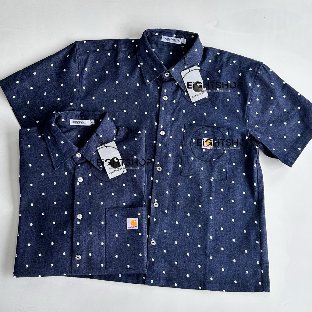 Kemeja Pria Monogram Denim Shirt