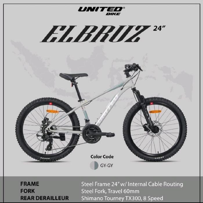 PROMO SPESIAL Sepeda Gunung/MTB UNITED ELBRUZ 24Inch