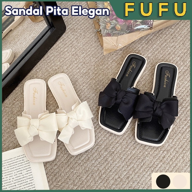 FUFU sandal korea / sandal wedges baru /Sandal Wanita /Fashion Korea Import Real Pict