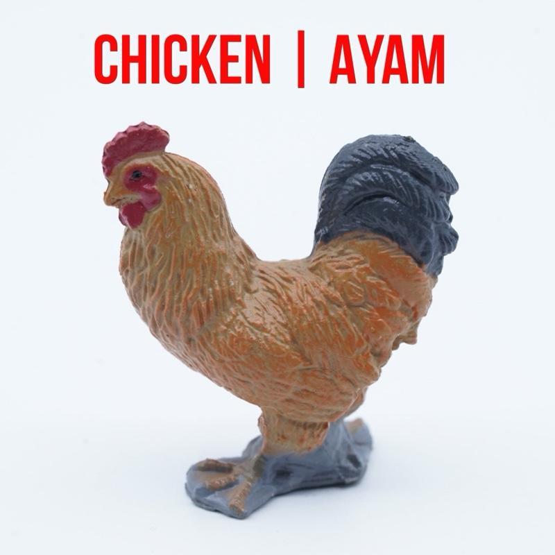 Chicken Ayam Betina Gallus Gallus Domesticus  | Mainan Figure Binatang Miniature Hewan Animal Figuri