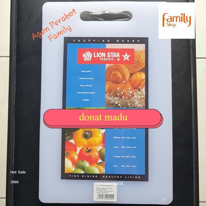 donat madu Talenan Plastik XL / Chopping Board / Telenan Kotak Lion Star Jumbo XL Alat Dapur