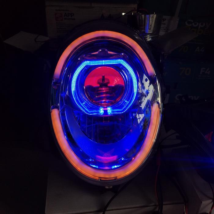 REFLEKTOR HEADLAMP HID PROJECTOR PROJIE HONDA SCOOPY F1