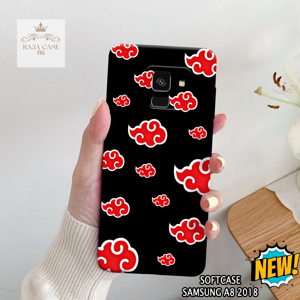 Case Samsung A8 2018 - Rajacase - casing Samsung A8 2018 - Motif case Logo - Pelindung handphone - S