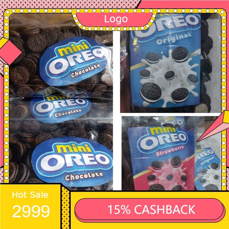 Ready stok Oreo mini coklat snack cemilan kiloan original,exp panjang aman