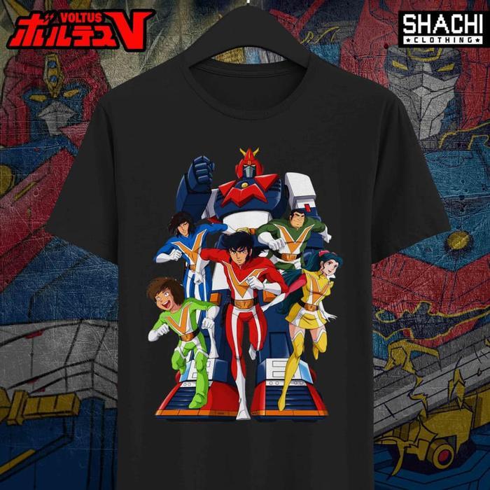 (COD) Kaos Voltus V Robot Kartun Jadul 90an 11 - Premium NSA - S-XL - S