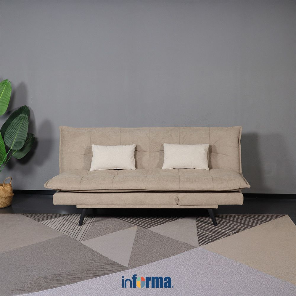 Informa Berlin Sofa Bed Fabric - Krem Sofa Lipat Tempat Tidur Lipat Sofa Minimalis Sofa Santai