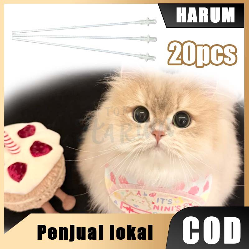 Alat Inseminasi Buatan Hewan 20pcs Selang Kawin Suntik untuk Kucing Sapi dan Kambing dengan Kualitas