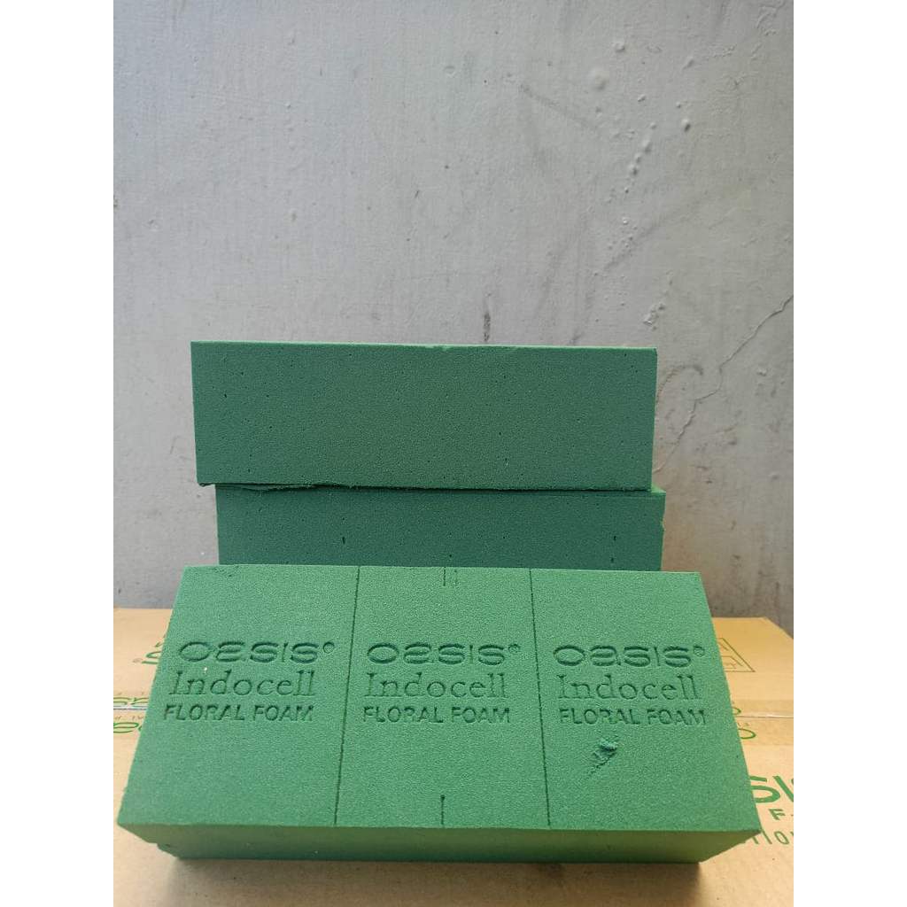 floral foam, busa hijau, floral foam oasis, floral foam 1 kardus