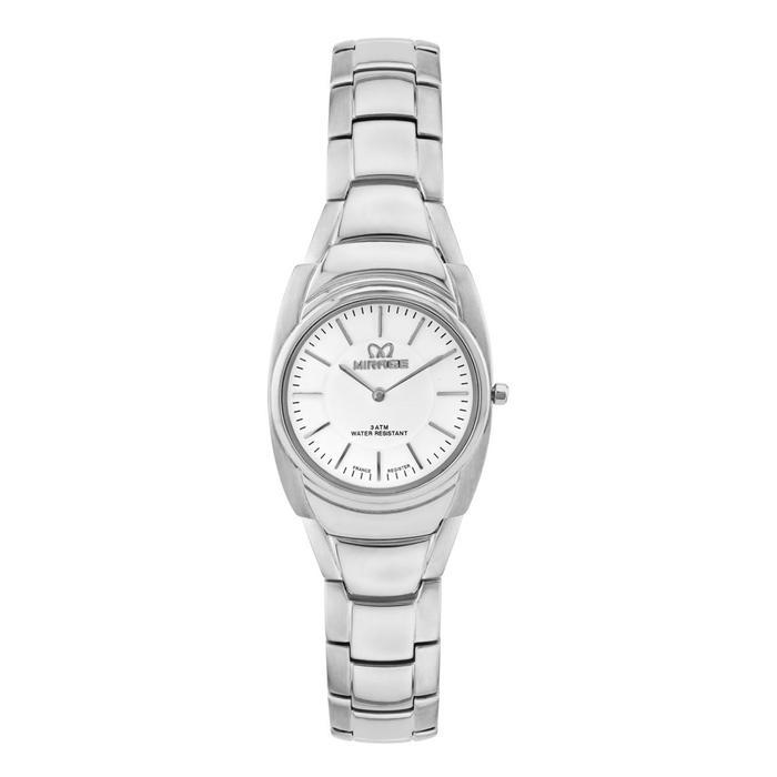 Mirage Watch - Jam Tangan Pria Analog Anti Air Kasual Stainless Silver Original TS 611 M - Plat Puti