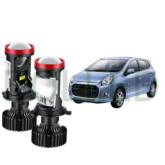 2pcs Lampu Utama LED H4 Projector High Power Mobil Daihatsu Ayla 2013 2025 BLD