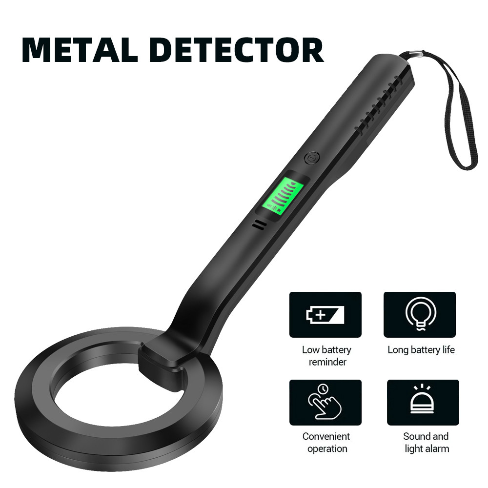 LED Waterproof Underwater Metal Detector Mini Handheld Pinpointer Sound Vibrate Alarm High Sensitivi