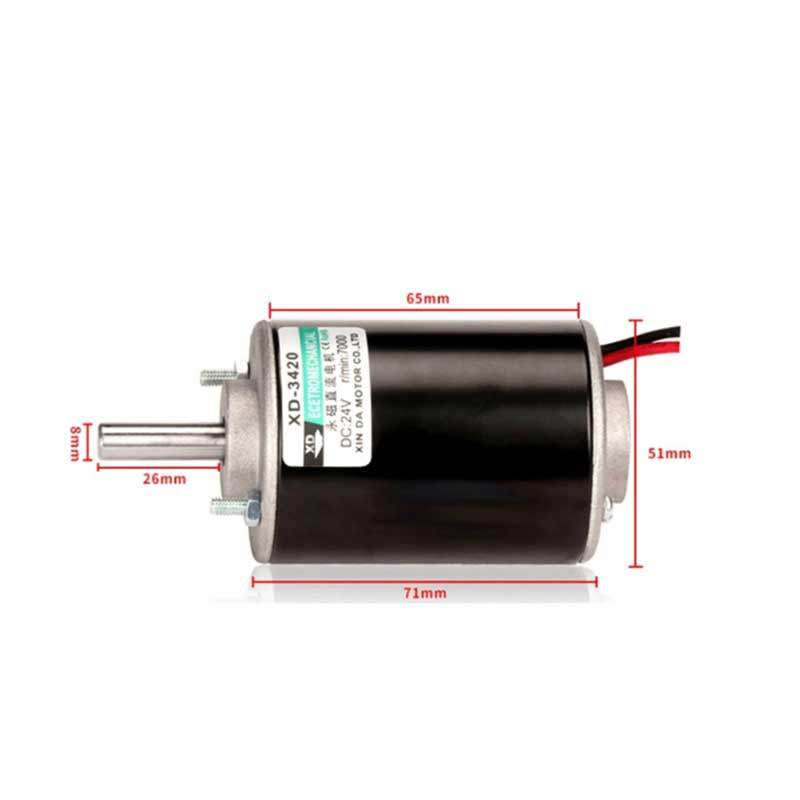 Dinamo Motor Threaded XD-3420 DC 12V 30W / Dinamo Motor Laminating