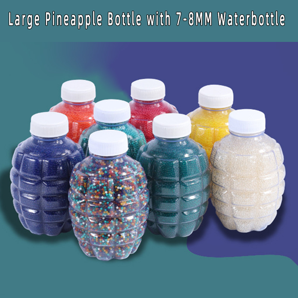 Large Pineapple Bottle with 78MM Waterbottle Gel Splater Ball Blaster Bullets for Gel for 416 AK P90