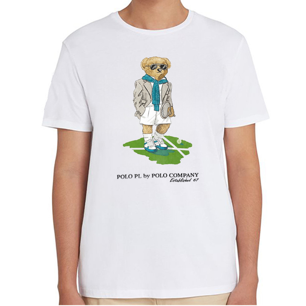 POLO - 7711.25 Mens T-shirt Bear - White