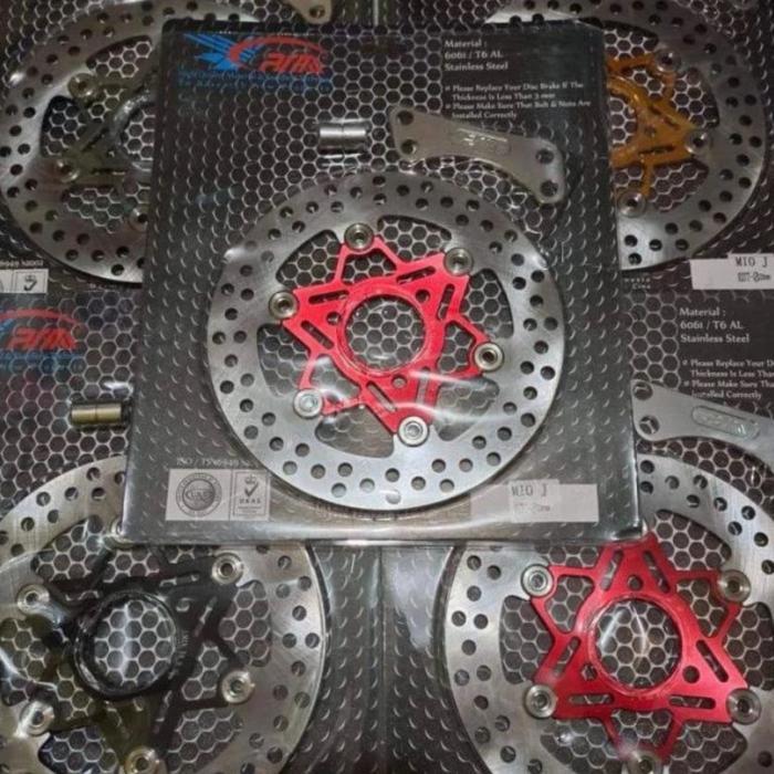 ￼PIRINGAN CAKRAM DEPAN PSM RACING MIO J LUBANG 3 mio gt mio m3 - RED