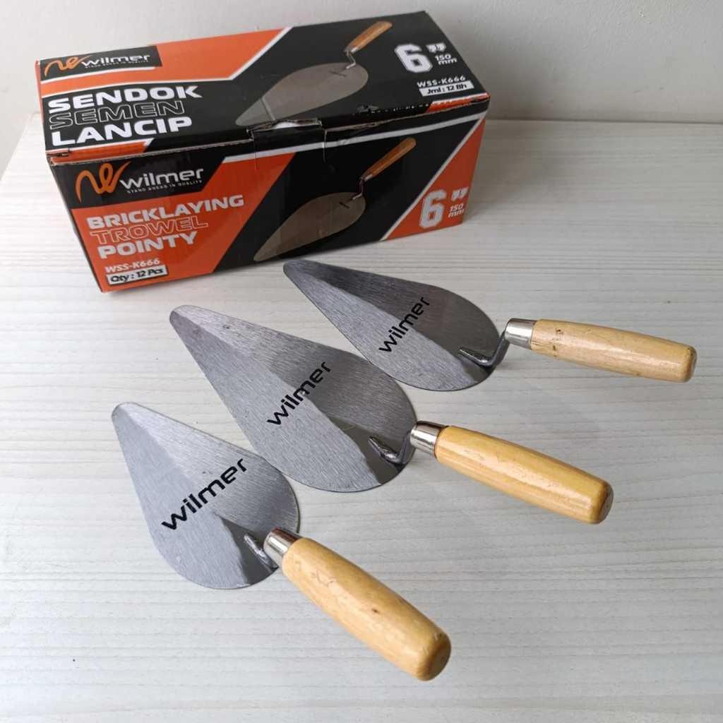 Sendok Semen Cetok Galur Asli Original Paku 4 Lancip Panjang 18 cm