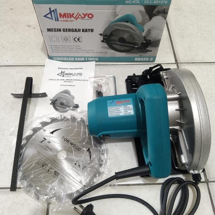 CIrcular Saw MIKAYO Mesin sirkel Kayu 7 Inch RYU Gergaji listrik belah potong kayu Original Bergaran