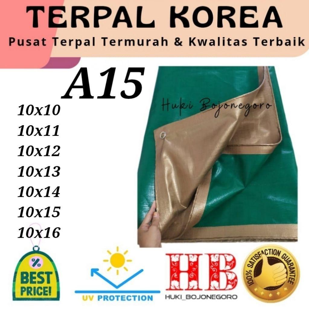 terpal plastik Korea UV A15 A12 A8 A5 ukuran jumbo terpal tenda terpal anti air