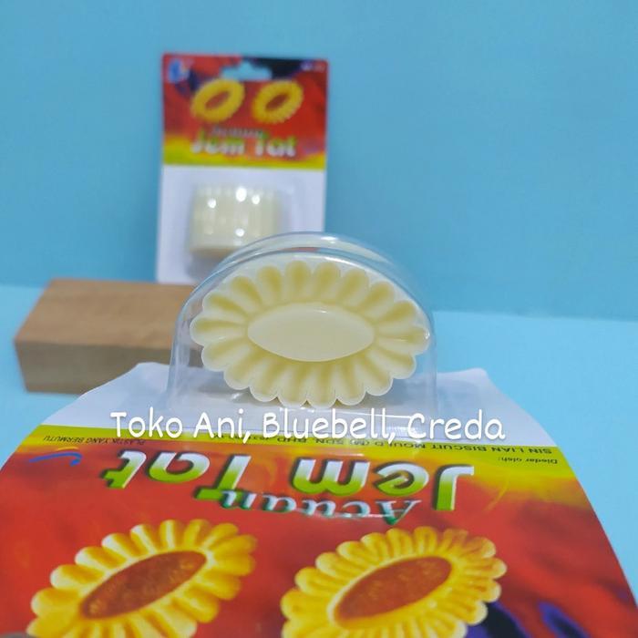 Cetakan Nastar No.172 Oval / Acuan Kue Jem Tat , 4.5 x 2.7 cm