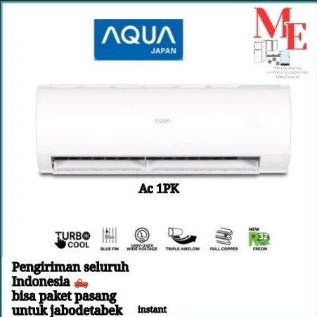 TERBAIK (INSTANT) AC AQUA AQA-KCR9FQAL/FQDL 1 PK STANDAR Low Watt
