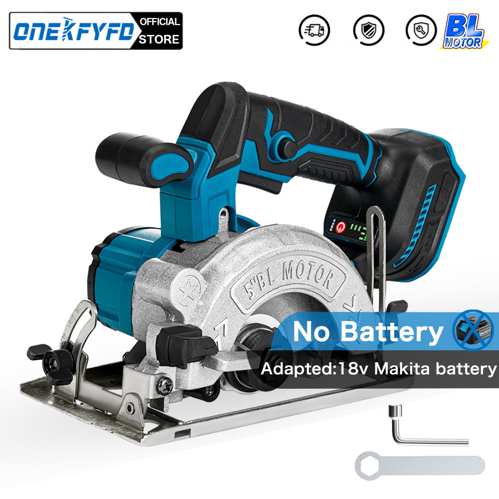 5 Inch 125MM Brushless Electric Rechargeable Circular Saw High Power Cordless Woodworking Cuttiing T