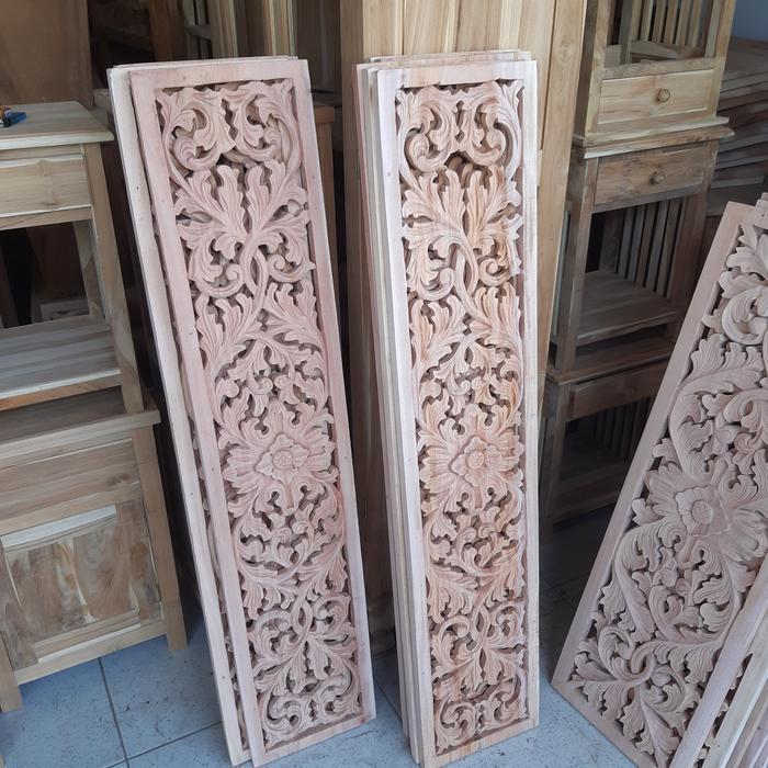 Ornamen Ukir Kayu Ukiran Kayu Jati Lisplang Pintu Jendela Bofen ukir