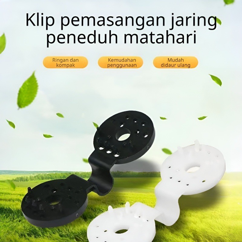 Tahan Lama & Anti Pecah Klip Pengikat Jaring Peneduh Plastik Tebal untuk Rumah Kaca Sayuran Klip Jar