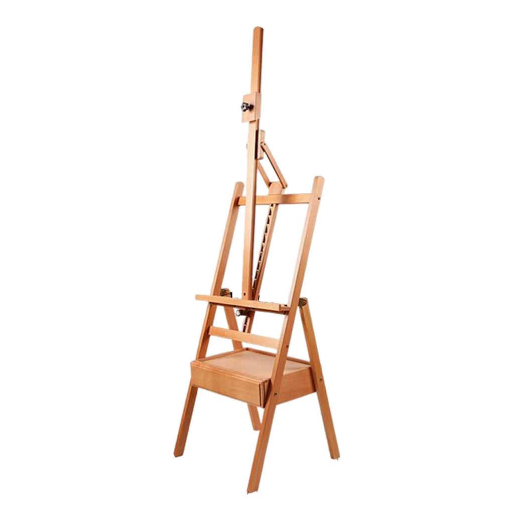 Wooden French Sketchbox Easel with Drawer Adjustable Studio Field Sketch Box Easel Easel Stand for A