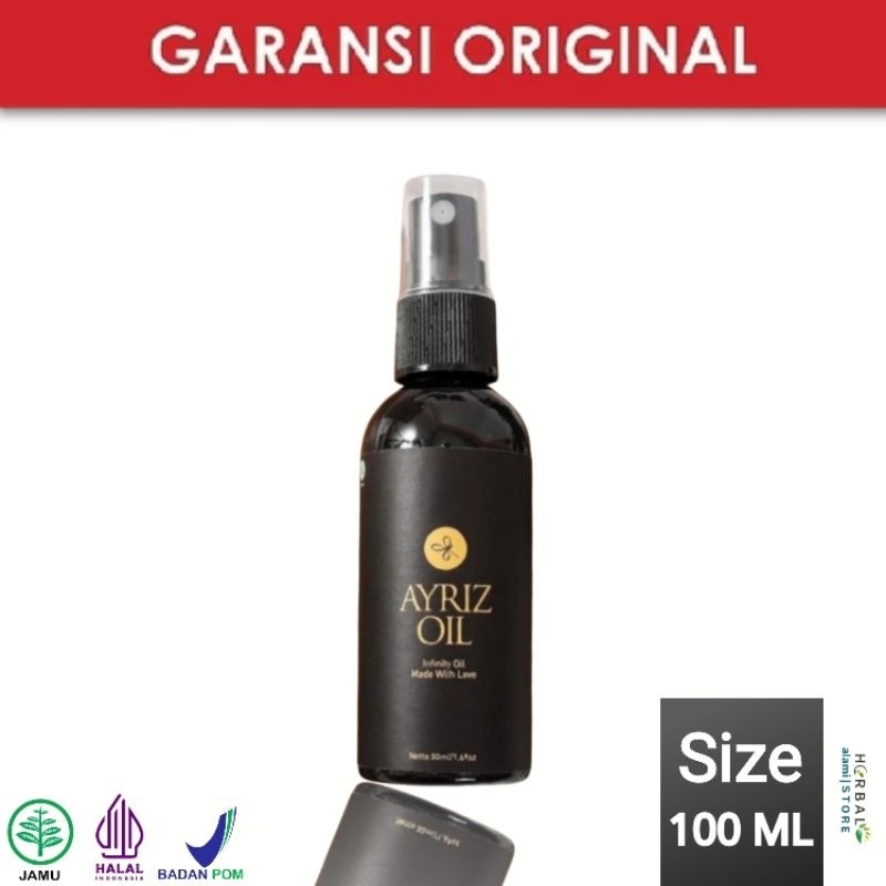 AYRIZ OIL TRAVEL SIZE 100 ML - ORIGINAL 1000% - MINYAK BALUR NUSANTARA