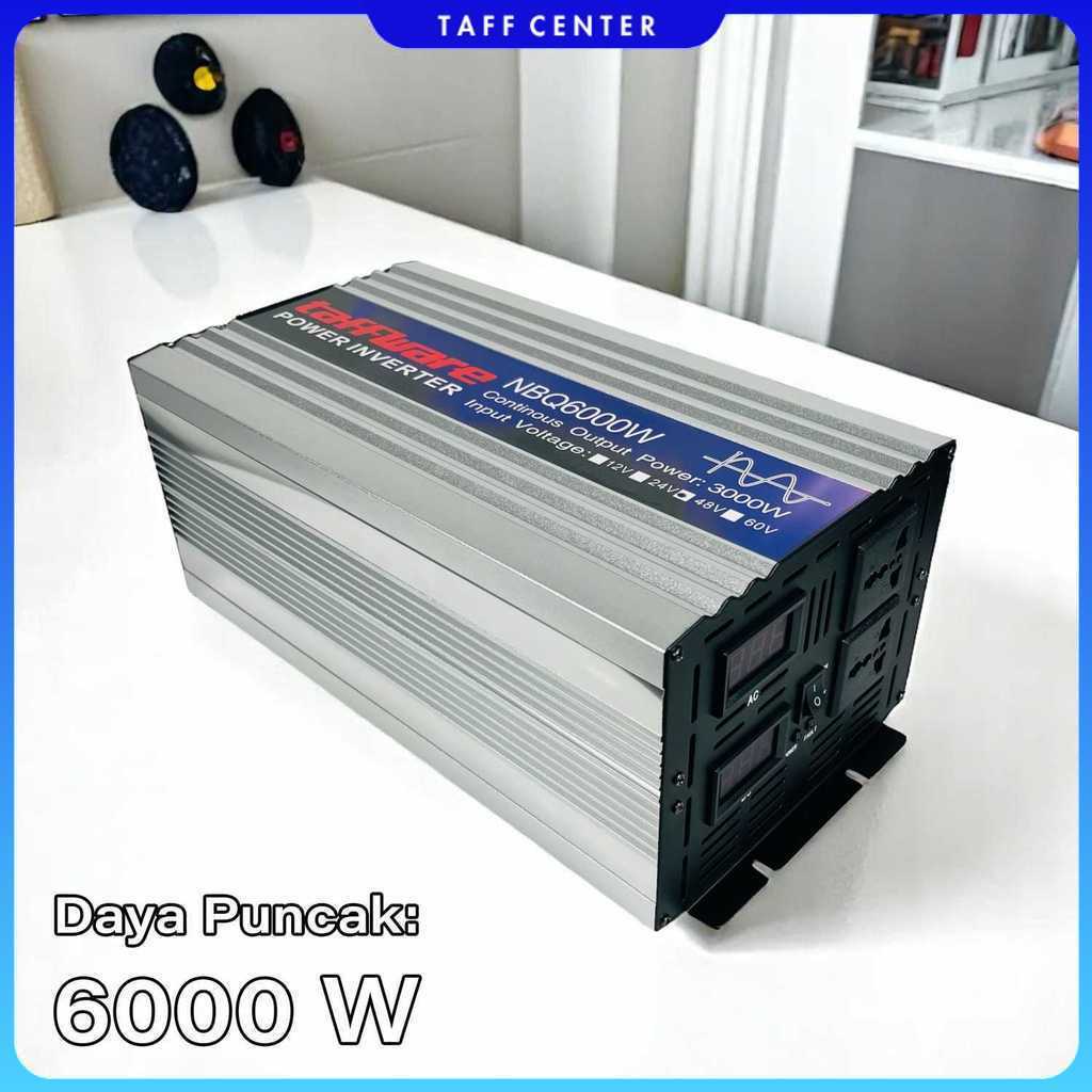 Taffware Power Inverter Mobil Pure Sine Wave DC 48V to AC 220V 6000W - NBQ6000W
