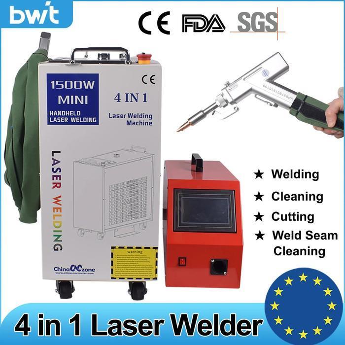 DISCON BESAR BESARAN : Mesin Las Laser Serat Bwt 1500W Genggam 4 In 1 Mesin Las Pembersih Pemotong L