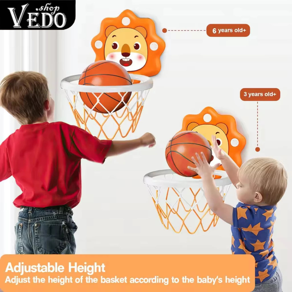 Pranada Mainan Papan Ring Bola Basket Anak Anak