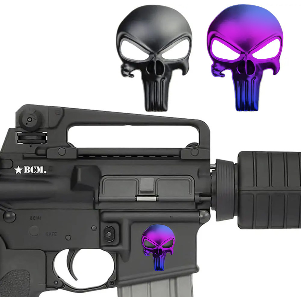 Metal Sticker for AR15 AR10 AK47 M4 M16 1911 M92 Glock G17 G19 G22 G34 G43X USP Sig Sauer P226 Airso