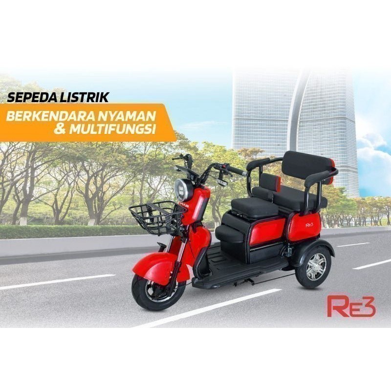 Sepeda Listrik Viar RE3 Roda 3 Original Termurah Garansi Resmi