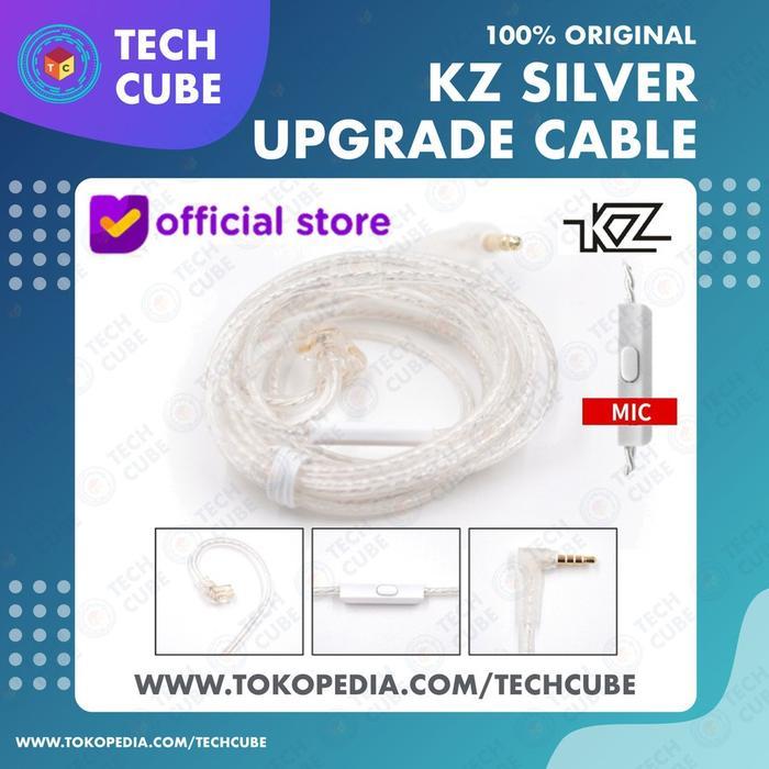 Kabel KZ Upgrade OFC SILVER Plated Cable Type C CCA ZSN ZEX EDX Pro X - Pin Type B