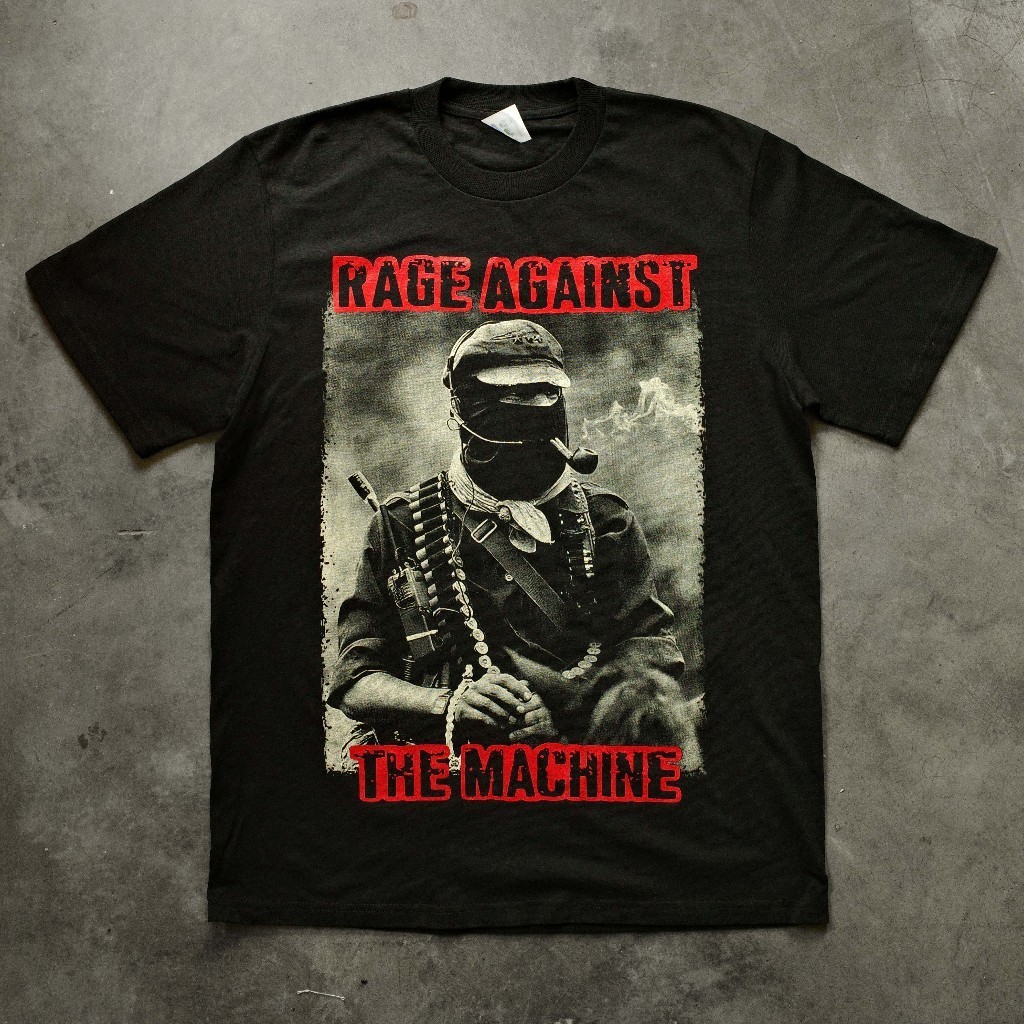 Kaos Band Bootleg Rage Against The Machine Evil Empire Tour 1996 Vintage Style Baju kaos
