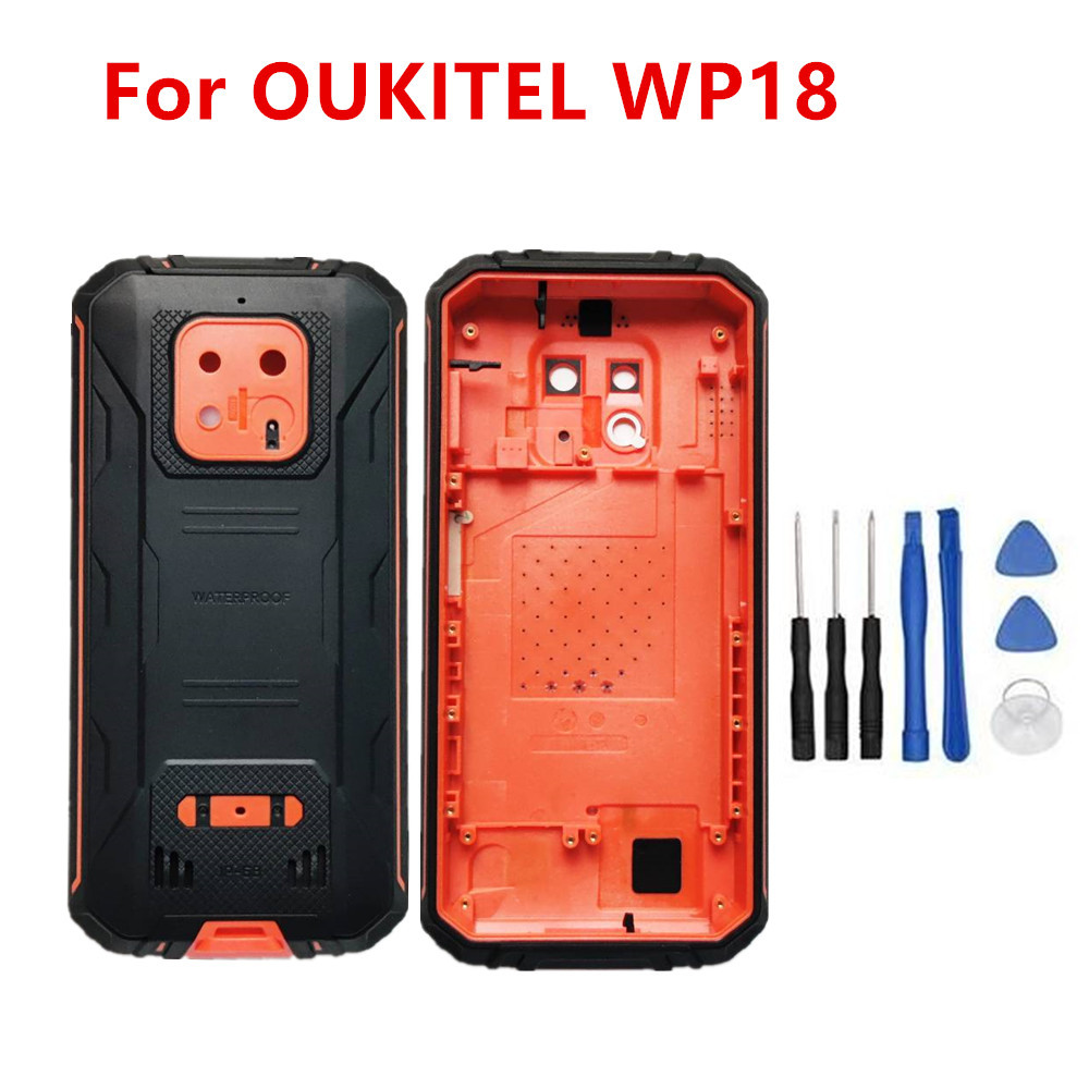 New al For OUKITEL WP18 5.93in Protective Back Battery Cover Housings Case Durable Mobile Frame For 