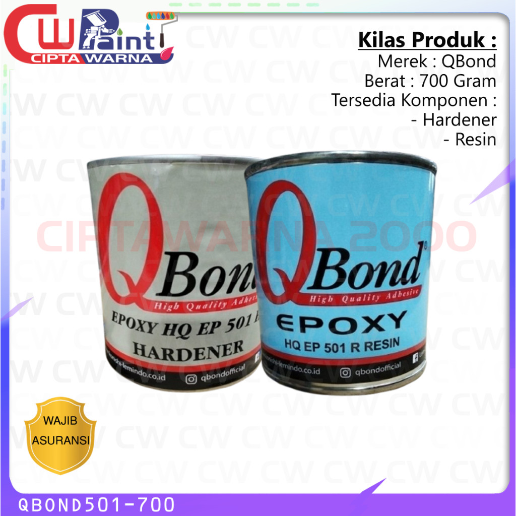 LEM EPOXY QBOND 2 KOMPONEN 700 RESIN DAN HARDENER - C1 CWS