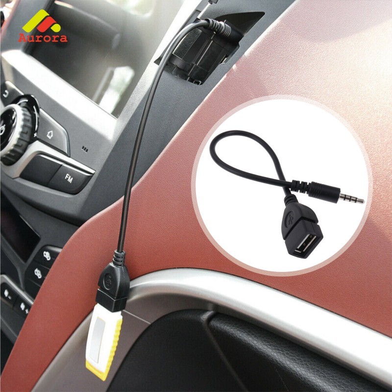 Kabel Converter Jack 3.5MM ke USB OTG untuk Headset Smartphone Hubungkan Perangkat Audio