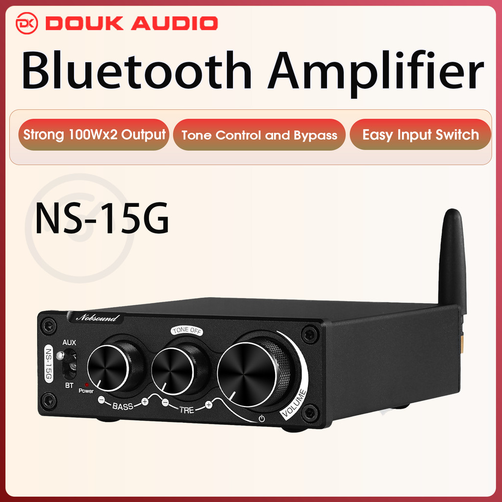 Douk Auo NS15G  Mini Bluetooth 5.0 TPA3116 gital Power Amplifier HiFi Stereo Auo Sound Class D Amp B