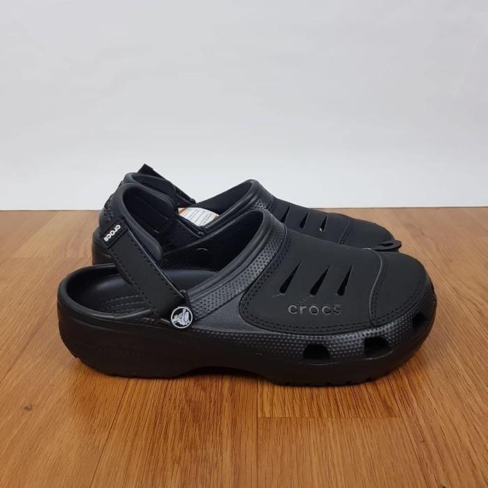 (Style Mall.id) SANDAL PRIA CROCS YUKON ORIGINAL MONEY BACK GUARANTEE - Hitam, 40