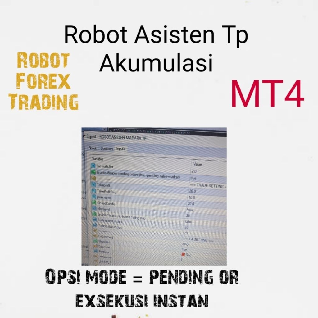 EA Forex Asisten Madara TP Akumulasi Martingale