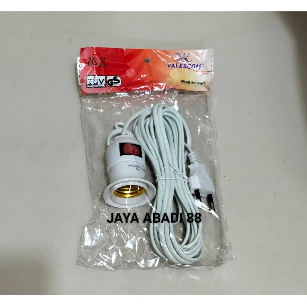 Fitting Lampu  Gantung  Kabel + Saklar